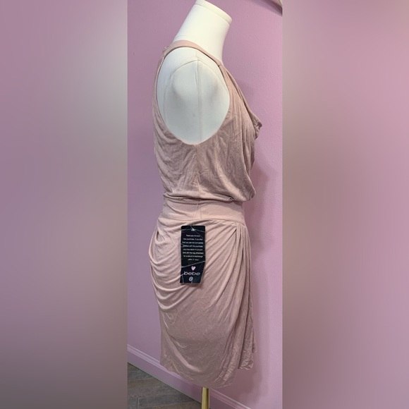 VTG bebe Blush Draped Mini Dress - Picture 4 of 14